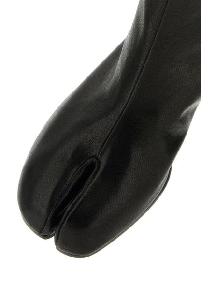 MAISON MARGIELA | Black nappa leather Tabi ankle boots