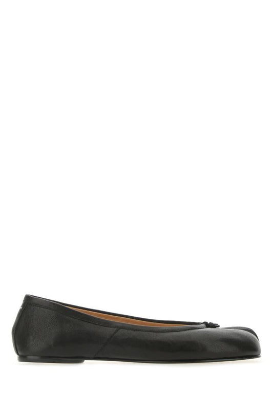 MAISON MARGIELA | Black leather Tabi ballerinas