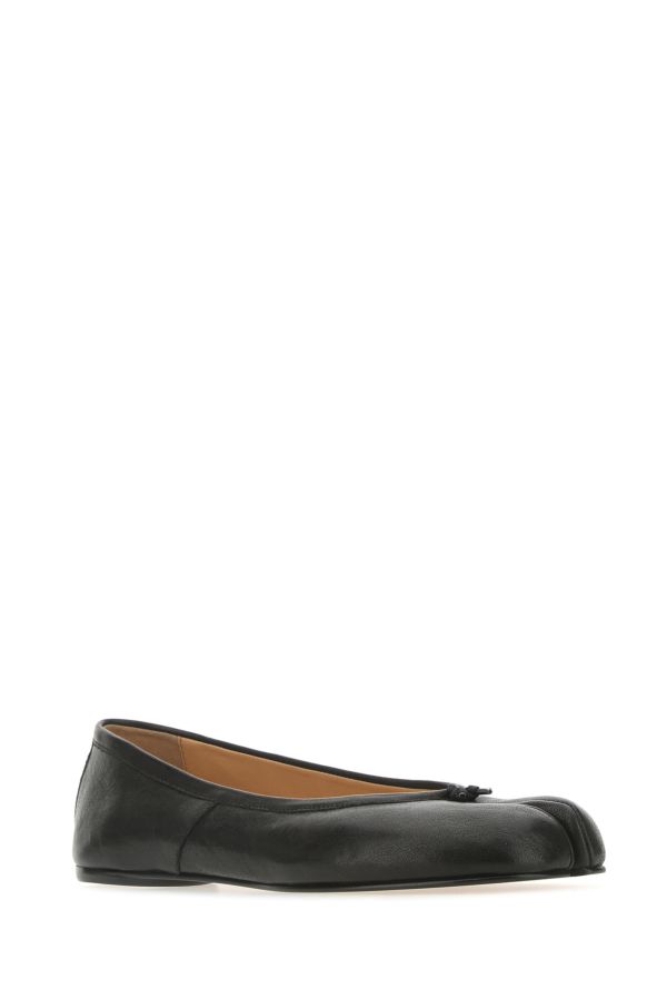 MAISON MARGIELA | Black leather Tabi ballerinas