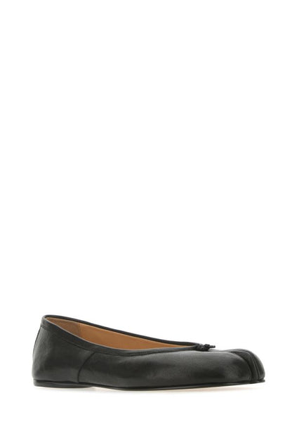 MAISON MARGIELA | Black leather Tabi ballerinas