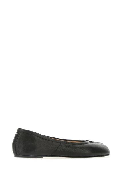 MAISON MARGIELA | Black leather Tabi ballerinas