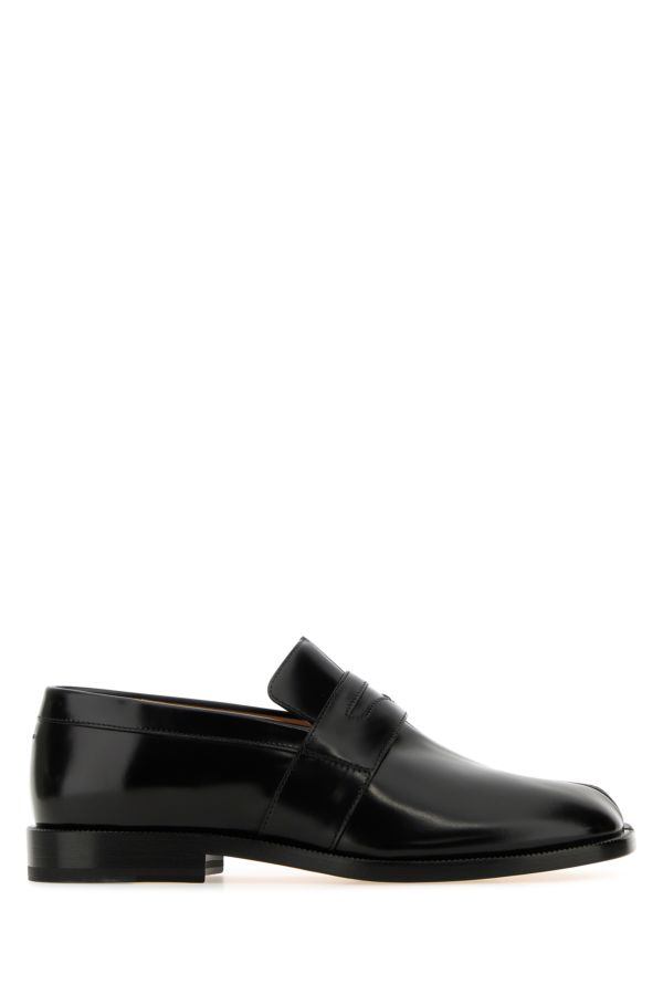 MAISON MARGIELA | Black leather Tabi loafers