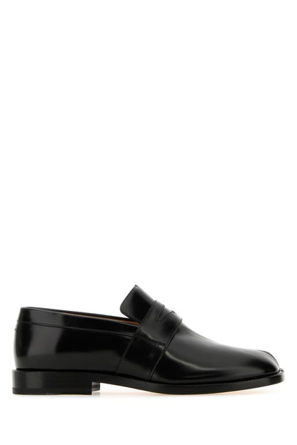 MAISON MARGIELA | Black leather Tabi loafers