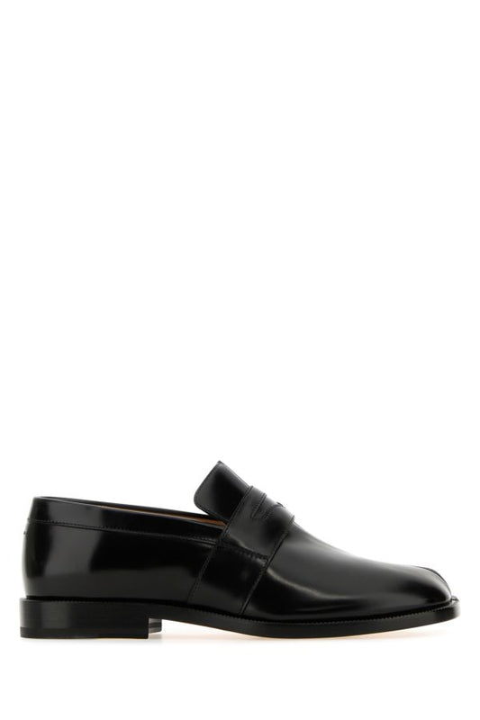 MAISON MARGIELA | Black leather Tabi loafers