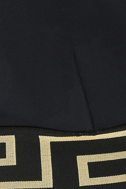 VERSACE | Black stretch nylon bikini top