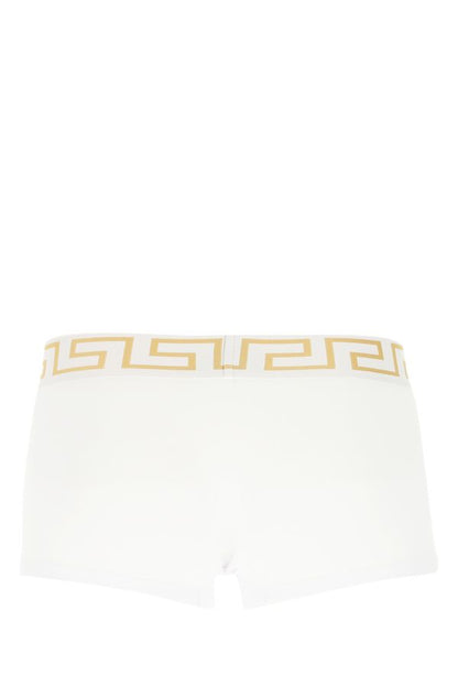 VERSACE | White stretch cotton boxer set