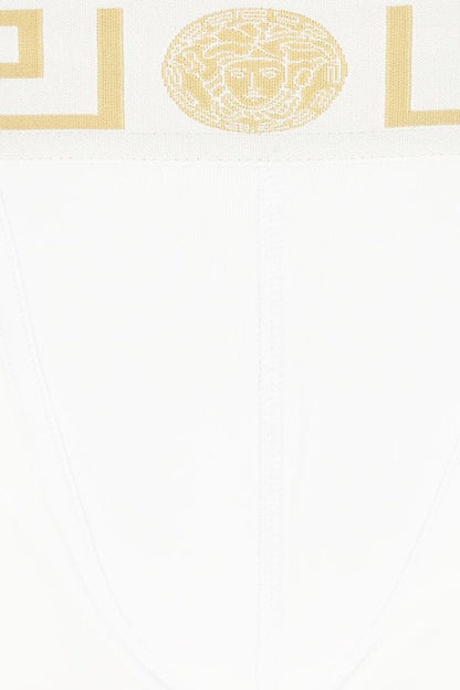 VERSACE | White stretch cotton boxer set