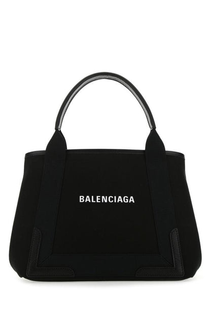 BALENCIAGA | Black canvas small Cabas Navy handbag