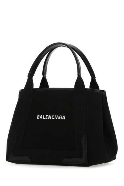 BALENCIAGA | Black canvas small Cabas Navy handbag