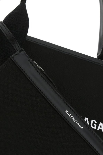 BALENCIAGA | Black canvas small Cabas Navy handbag