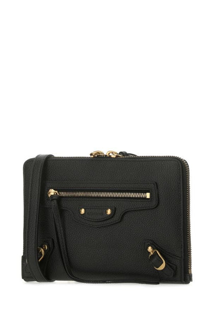 BALENCIAGA | Black leather Neo Classic S pouch