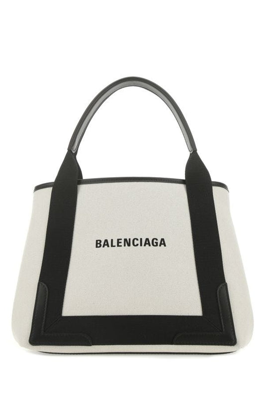 BALENCIAGA | Two-tone canvas handbag