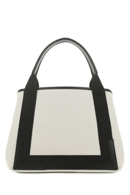 BALENCIAGA | Two-tone canvas handbag