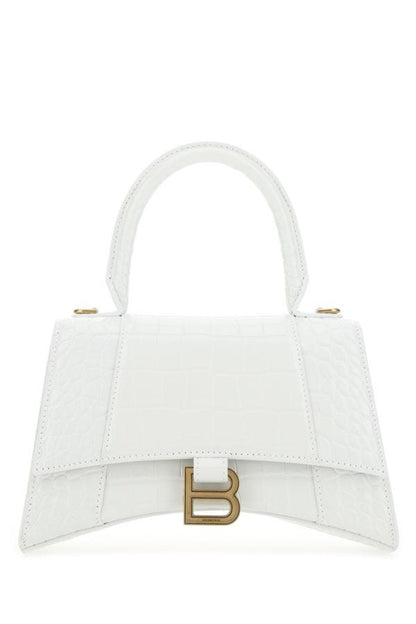 BALENCIAGA | White leather S Hourglass handbag