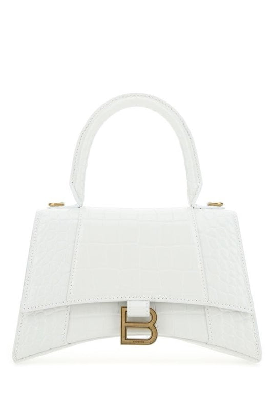 BALENCIAGA | White leather S Hourglass handbag