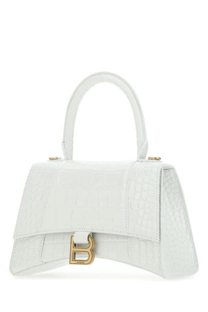 BALENCIAGA | White leather S Hourglass handbag
