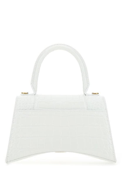 BALENCIAGA | White leather S Hourglass handbag
