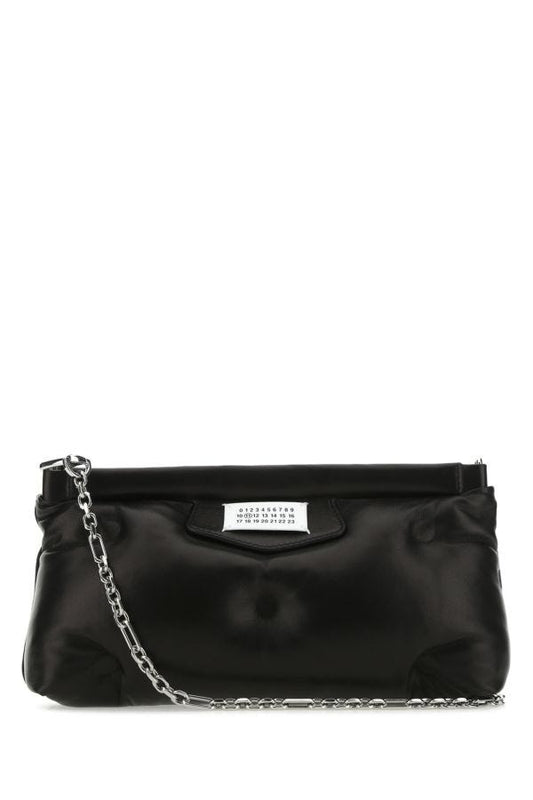MAISON MARGIELA | Black nappa leather Slam Red Carpet clutch