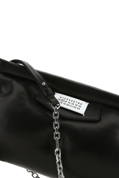 MAISON MARGIELA | Black nappa leather Slam Red Carpet clutch