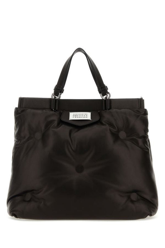MAISON MARGIELA | Black nappa leather medium Glam Slam shopping bag