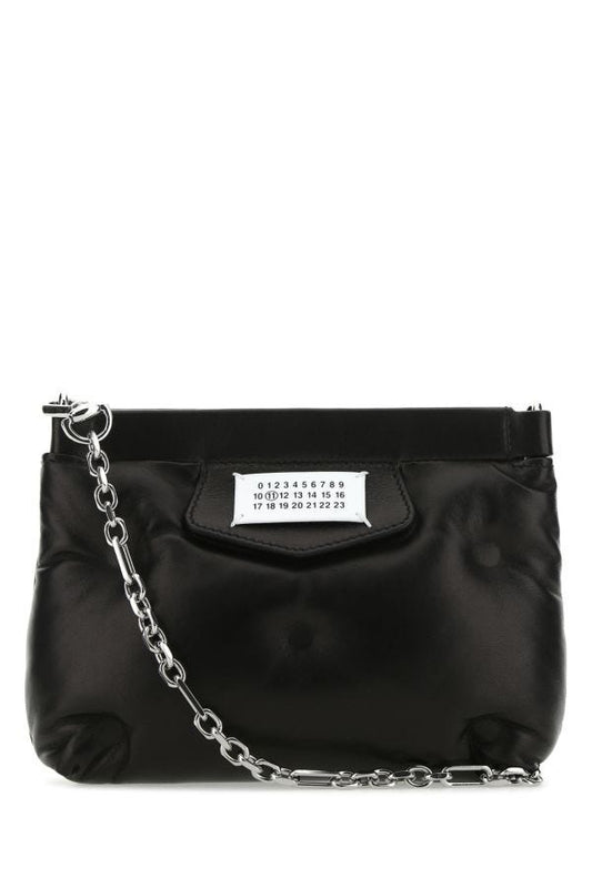 MAISON MARGIELA | Black nappa leather Glam Slam Red Carpet clutch