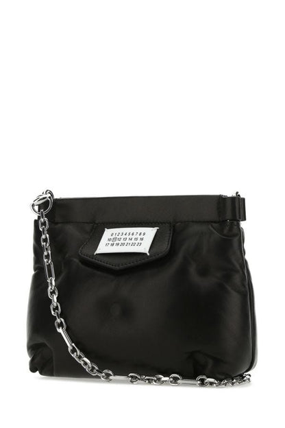 MAISON MARGIELA | Black nappa leather Glam Slam Red Carpet clutch