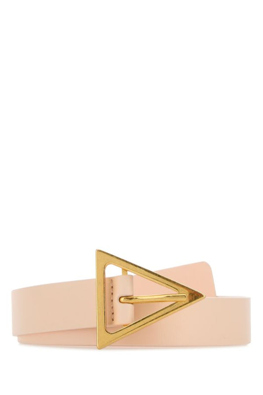 BOTTEGA VENETA | Pastel pink leather Triangle belt