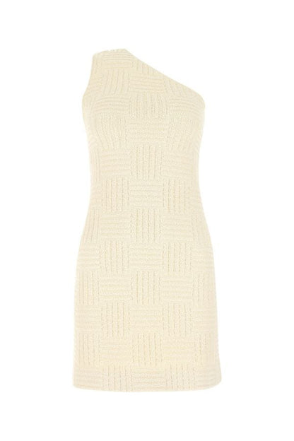 BOTTEGA VENETA | Ivory terry fabric mini dress