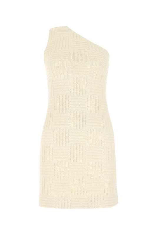BOTTEGA VENETA | Ivory terry fabric mini dress