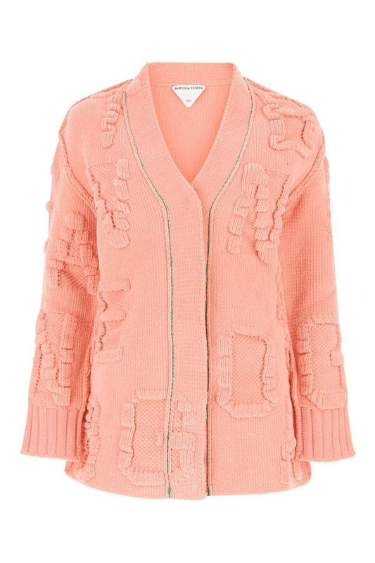 BOTTEGA VENETA | Pink chenille cardigan