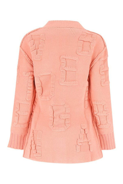 BOTTEGA VENETA | Pink chenille cardigan