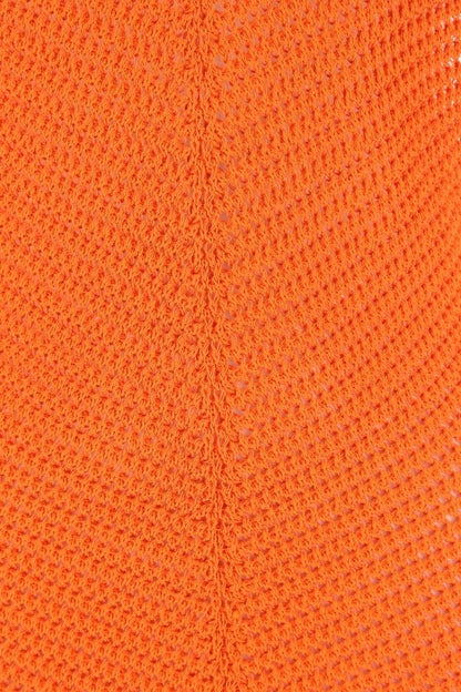 BOTTEGA VENETA | Orange crochet dress
