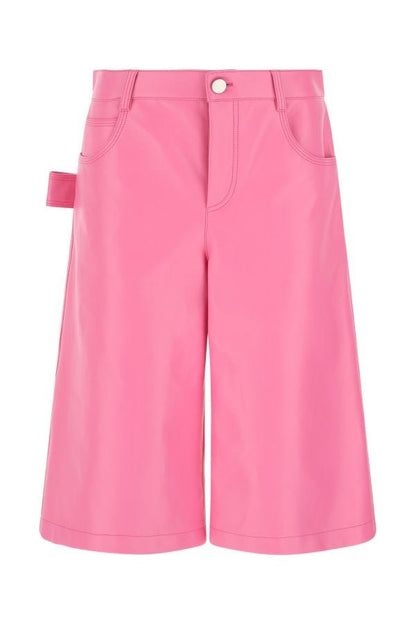 BOTTEGA VENETA | Pink nappa leather bermuda shorts
