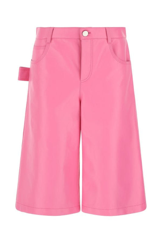 BOTTEGA VENETA | Pink nappa leather bermuda shorts