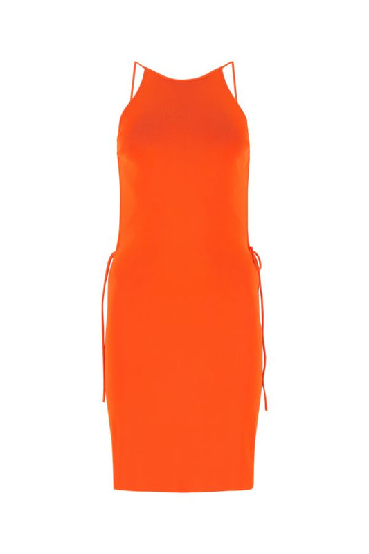 BOTTEGA VENETA | Orange stretch viscose blend dress