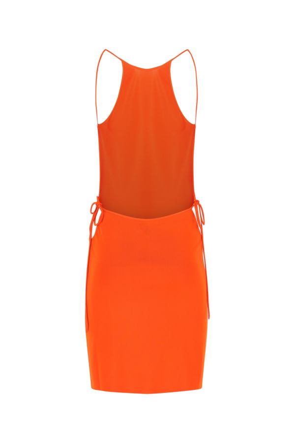 BOTTEGA VENETA | Orange stretch viscose blend dress