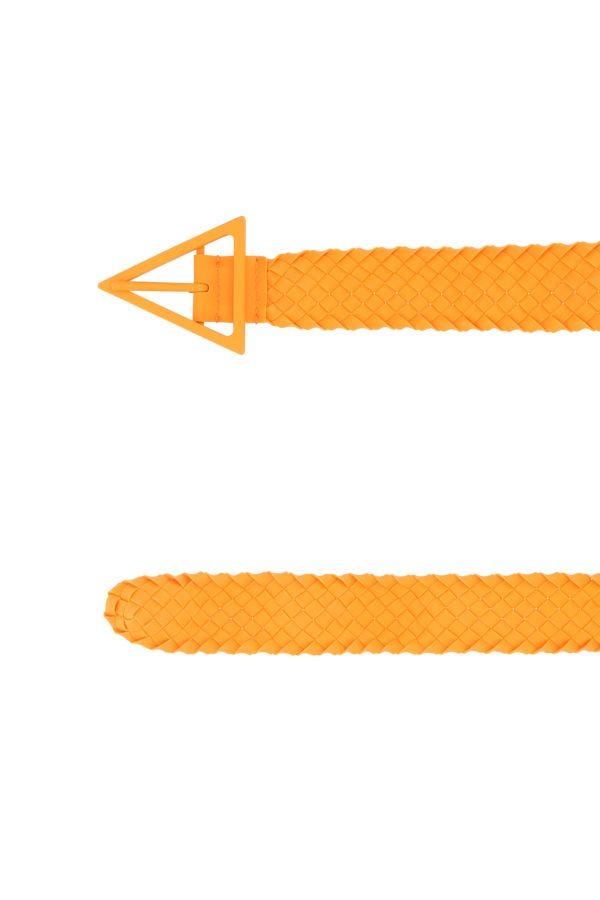 BOTTEGA VENETA | Orange rubber belt