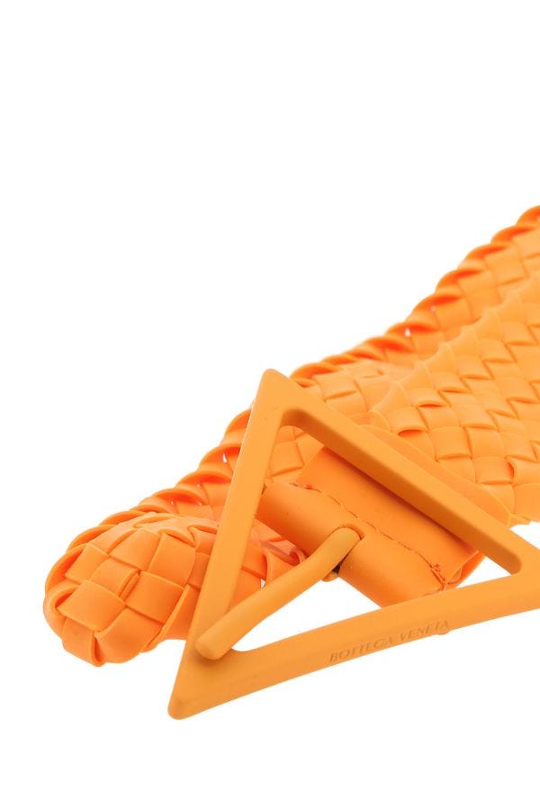 BOTTEGA VENETA | Orange rubber belt