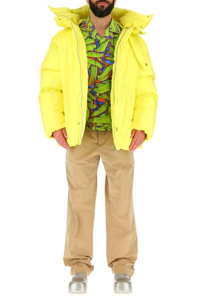 BOTTEGA VENETA | Fluo yellow nylon padded jacket