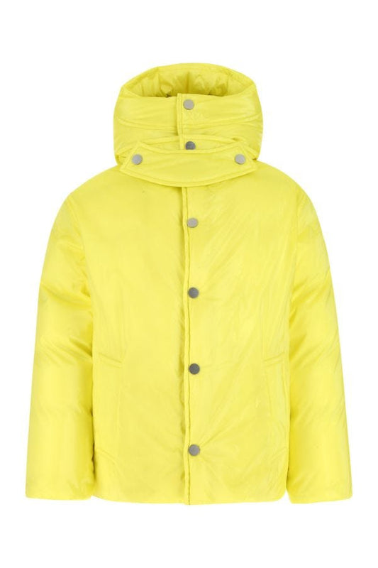 BOTTEGA VENETA | Fluo yellow nylon padded jacket
