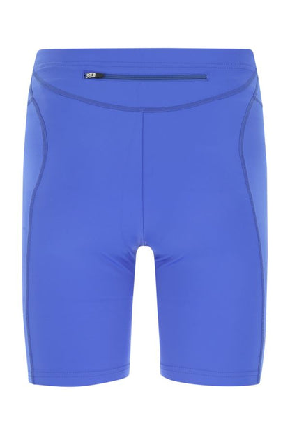 BALENCIAGA | Electric blue stretch nylon leggings