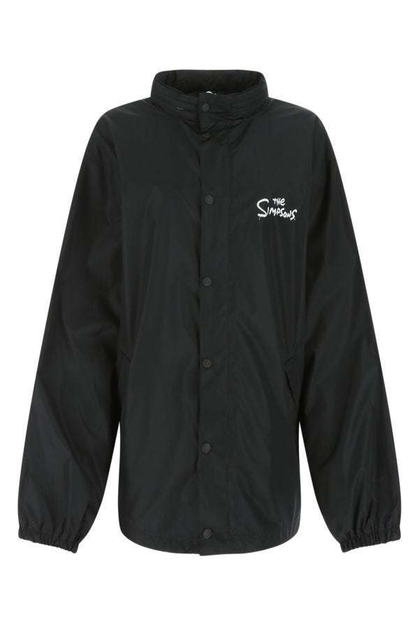 BALENCIAGA | Black polyester oversize jacket