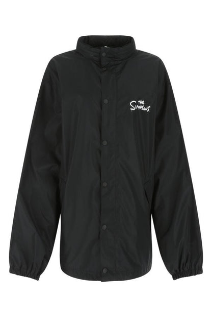 BALENCIAGA | Black polyester oversize jacket