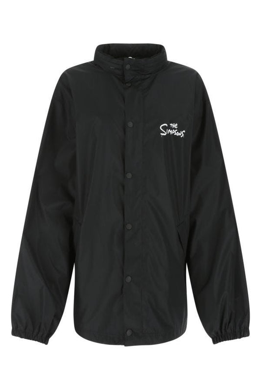 BALENCIAGA | Black polyester oversize jacket
