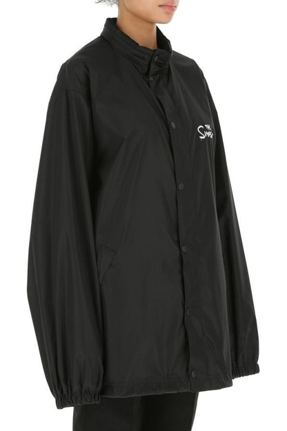 BALENCIAGA | Black polyester oversize jacket