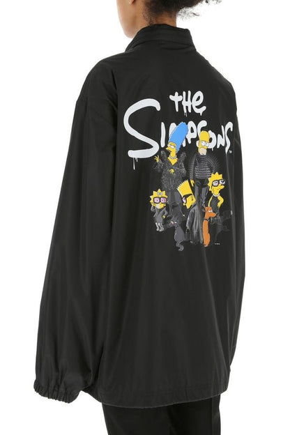 BALENCIAGA | Black polyester oversize jacket
