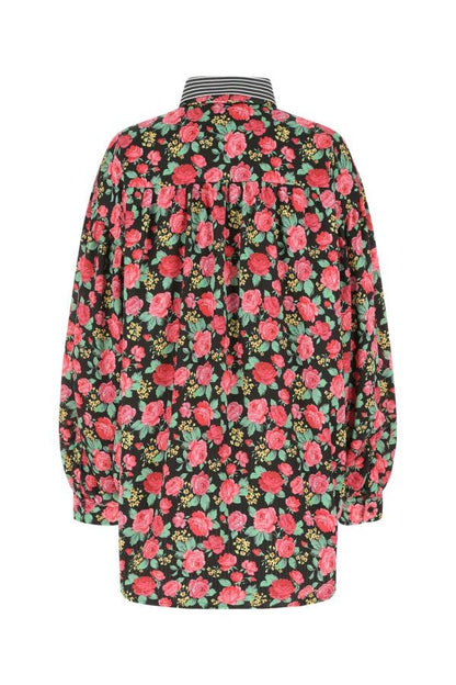 BALENCIAGA | Printed polyester reversibile oversize blouse