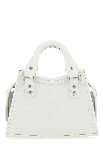 BALENCIAGA | White leather super nano Neo Classic handbag