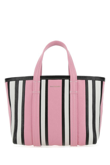 BALENCIAGA | Multicolor leather small Barbes shopping bag
