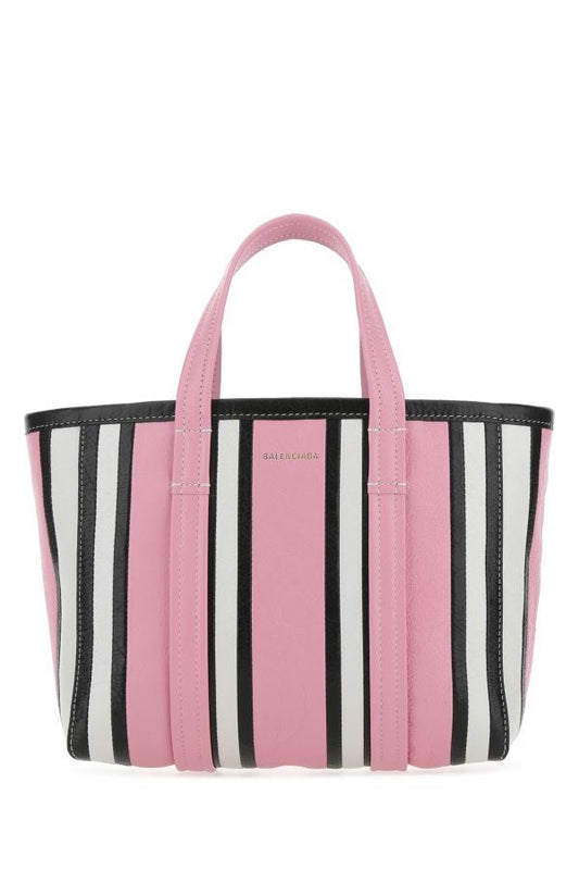 BALENCIAGA | Multicolor leather small Barbes shopping bag